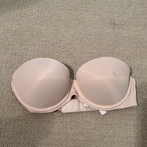 PINK strapless nude bra